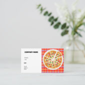 CARTE DE VISITE MODÈLE DE BASE PIZZA (Debout devant)
