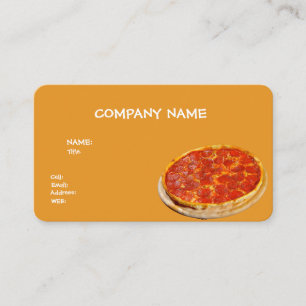 CARTE DE VISITE MODÈLE DE BASE PIZZA