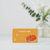 CARTE DE VISITE MODÈLE DE BASE PIZZA (Debout devant)