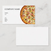 CARTE DE VISITE MODÈLE DE BASE PIZZA (Devant / Derrière)