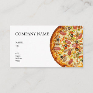 CARTE DE VISITE MODÈLE DE BASE PIZZA