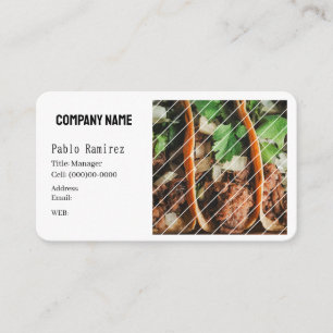CARTE DE VISITE MODÈLE DE BASE ,Taqueria
