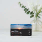 CARTE DE VISITE MODÈLE DE BASE VENTE DE VOITURES (Debout devant)