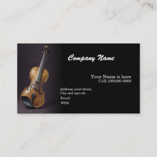 CARTE DE VISITE MODÈLE DE BASE Violon, Musique