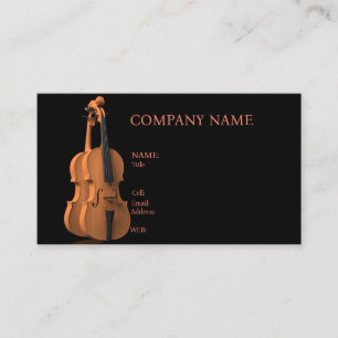 CARTE DE VISITE MODÈLE DE BASE VIOLON, MUSIQUE,INS