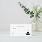 CARTE DE VISITE MODÈLE DE BASE yoga (Debout devant)