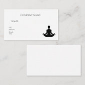 CARTE DE VISITE MODÈLE DE BASE yoga (Devant / Derrière)