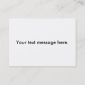 Carte De Visite Modèle de campagne personnalisé (Dos)