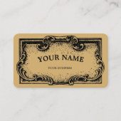 Carte De Visite Modèle de Cartouche de Style Baroque Rococo Steamp (Devant)