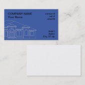 Carte De Visite Modèle de Chambre (Devant / Derrière)