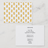 Carte De Visite Modèle de chat de gingembre (Devant / Derrière)