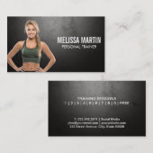Carte De Visite Modèle de condition physique | Formateur personnel (Devant / Derrière)