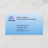 Carte De Visite Modèle de contact pour la comptabilité moderne (Devant)