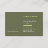 Carte De Visite Modèle de couleur tendance élégant professionnel d (Dos)