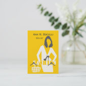 Carte De Visite Modèle de couture de professionnel de couturier de (Debout devant)