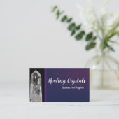 Carte De Visite Modèle de cristal de guérison de la photographie (Debout devant)