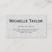 Carte De Visite Modèle de Damas de l'exécutif (Devant)