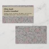 Carte De Visite Modèle de fleur de jasmin de William Morris (Devant / Derrière)