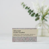 Carte De Visite Modèle de fleur de jasmin de William Morris (Debout devant)