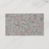 Carte De Visite Modèle de fleur de jasmin de William Morris (Dos)