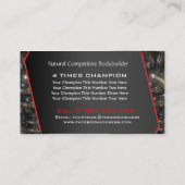 Carte de visite Modèle de formation personnel cert (Dos)