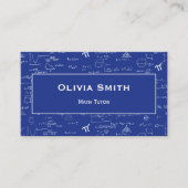 Carte De Visite Modèle de formule de professeur de mathématiques b (Devant)
