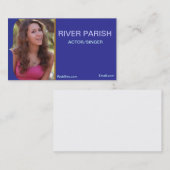 Carte de visite modèle de Headshot (Devant / Derrière)