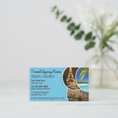 Carte de visite Modèle de l'agent de voyage (Debout devant)