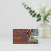 Carte de visite Modèle de l'agent de voyage (Debout devant)