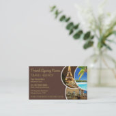 Carte de visite Modèle de l'agent de voyage (Debout devant)