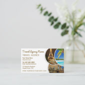 Carte de visite Modèle de l'agent de voyage (Debout devant)