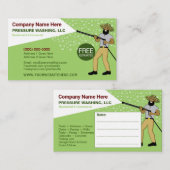 Carte de visite Modèle de lavage et de nettoyage s (Devant / Derrière)