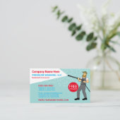 Carte de visite Modèle de lavage et de nettoyage s (Debout devant)
