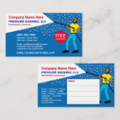 Carte de visite Modèle de lavage et de nettoyage s (Devant / Derrière)