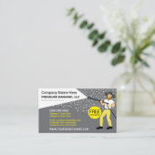 Carte de visite Modèle de lavage et de nettoyage s (Debout devant)