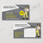 Carte de visite Modèle de lavage et de nettoyage s (Devant / Derrière)