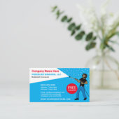 Carte De Visite Modèle de lavage et de nettoyage sous pression (Debout devant)