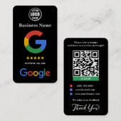 Carte De Visite Modèle de lien Google pour petites entreprises noi (Devant / Derrière)