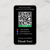 Carte De Visite Modèle de lien Google pour petites entreprises noi (Dos)