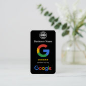Carte De Visite Modèle de lien Google pour petites entreprises noi (Debout devant)