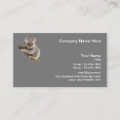 Carte De Visite Modèle de logo de koala (Devant)