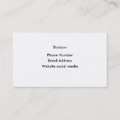 Carte De Visite Modèle de logo de photo de bijoux (Dos)