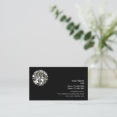 Carte De Visite Modèle de logo diamant (Debout devant)