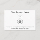 Carte De Visite Modèle de logo européen (Devant)