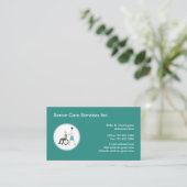 Carte De Visite Modèle de logo Médicale des services de soins aux  (Debout devant)