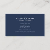 Carte De Visite Modèle de logo QR Code élégant pour entreprise (Dos)