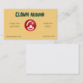 Carte De Visite Modèle de logos comiques Red Nose (Devant / Derrière)