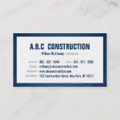 Carte De Visite Modèle de maison de la société de construction pro (Dos)