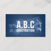 Carte De Visite Modèle de maison de la société de construction pro (Devant)