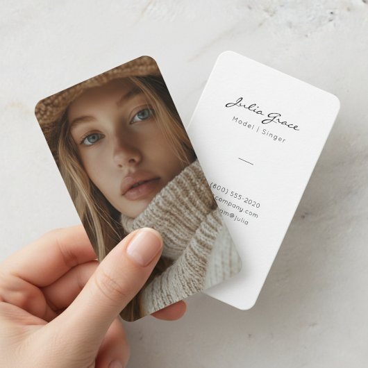Carte De Visite Modèle de mode minimaliste